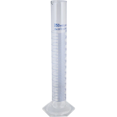 250ml Measuring Cylinder with 2ml Graduations - Image 2