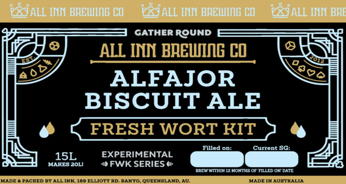 All Inn - Alfajour Biscuit Ale Fresh Wort Kit - 15 L