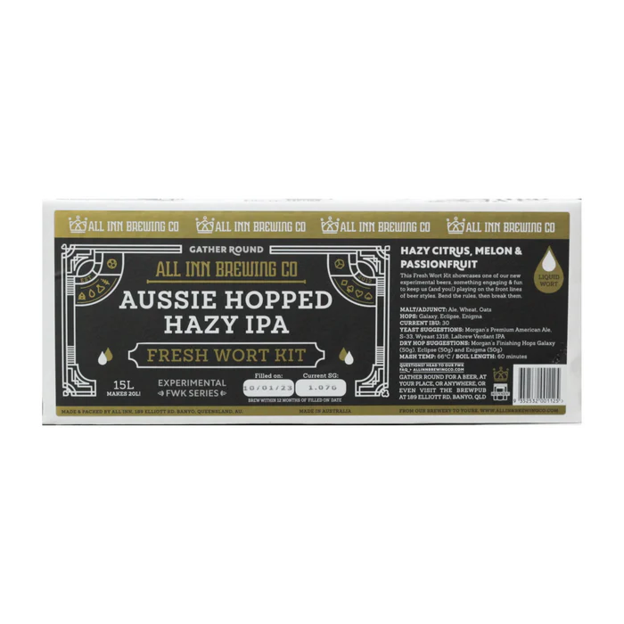 All Inn - Aussie Hopped Hazy IPA Fresh Wort Kit - 15 L