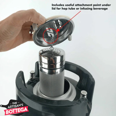 Beer Keg 9.5 LT New - Ball Lock Style with Rubber handle - Image 2