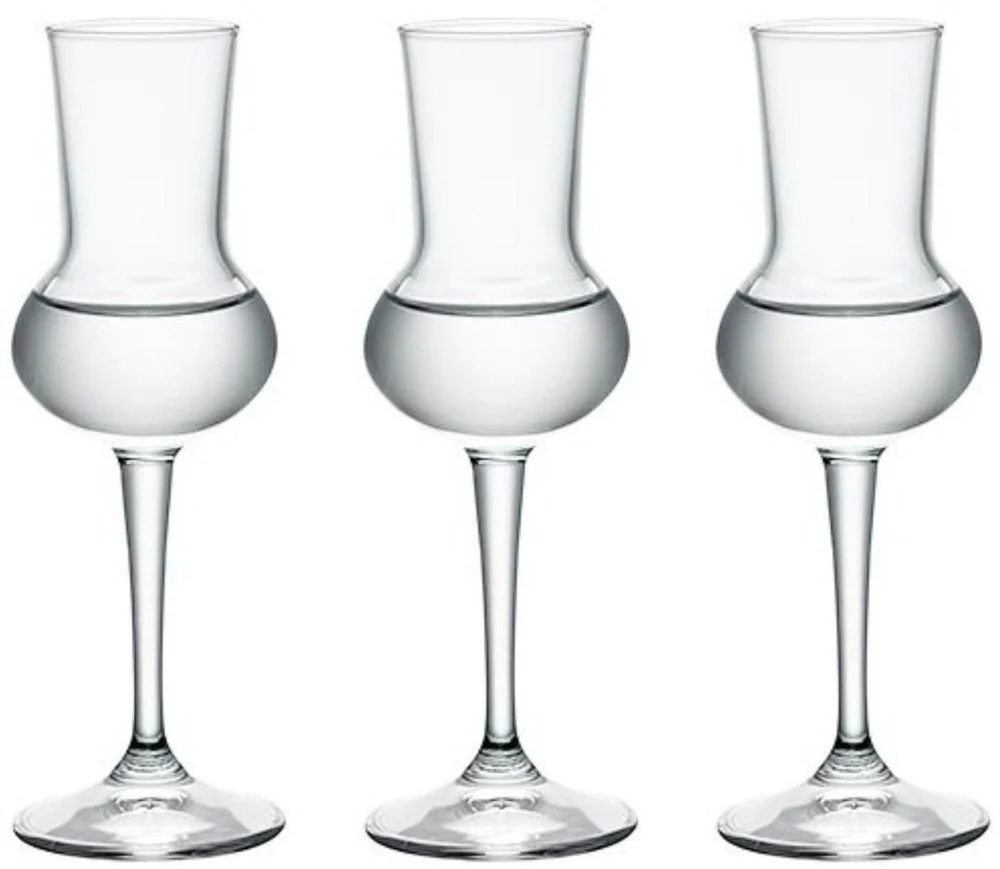 Bormioli Grappa Glasses Restaurant - 80 ml - 3 Pieces