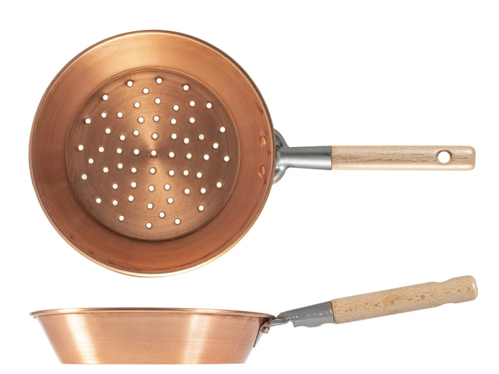 Copper Chestnut Roasting Pan 27cm - Image 3