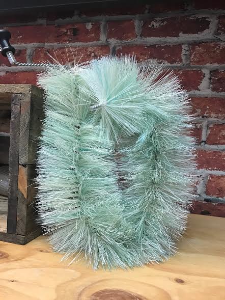 Curved Cleaning Brush for cleaning large demijohns