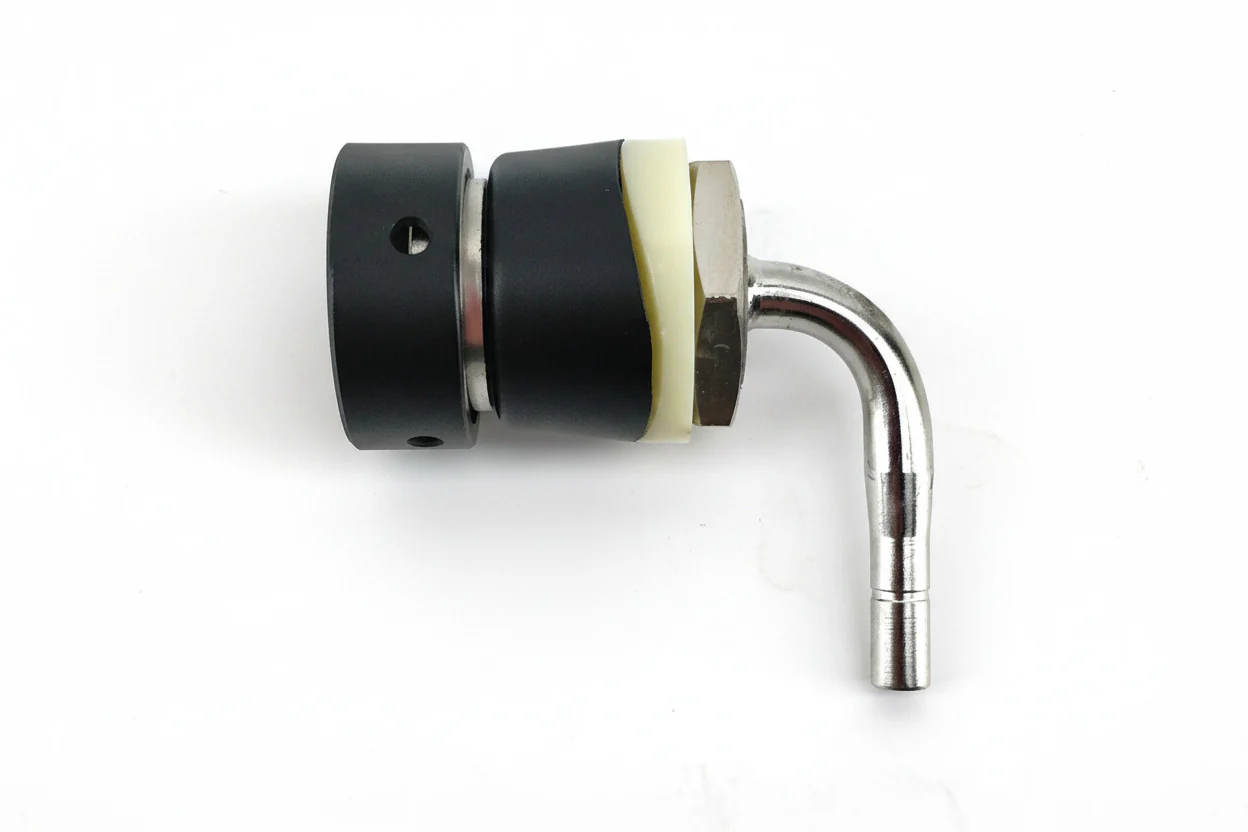 Font Short shank Black ( Female collar to Hosetail barb 6.5mm suits duotight)