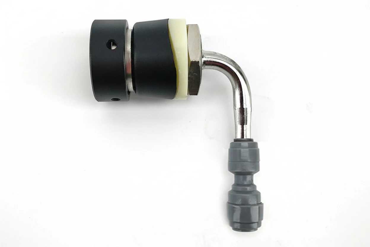 Font Short shank Black ( Female collar to Hosetail barb 6.5mm suits duotight) - Image 2