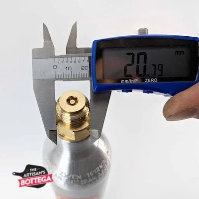 Gas Cylinder Sodastream Compatible - CO2 Refillable (450g) - M14 - Image 3