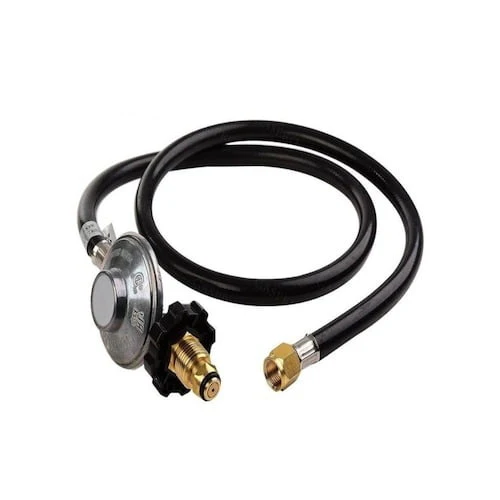Gas Regulator LCC27 LPG High Pressure 6.9Kpa & hose 120cm BSPF 0.25i