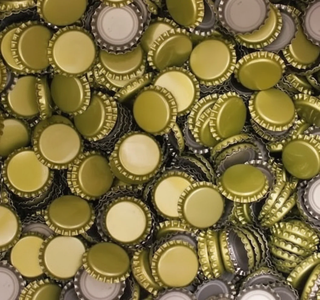 Gold Caps for Beer Bottle 26mm