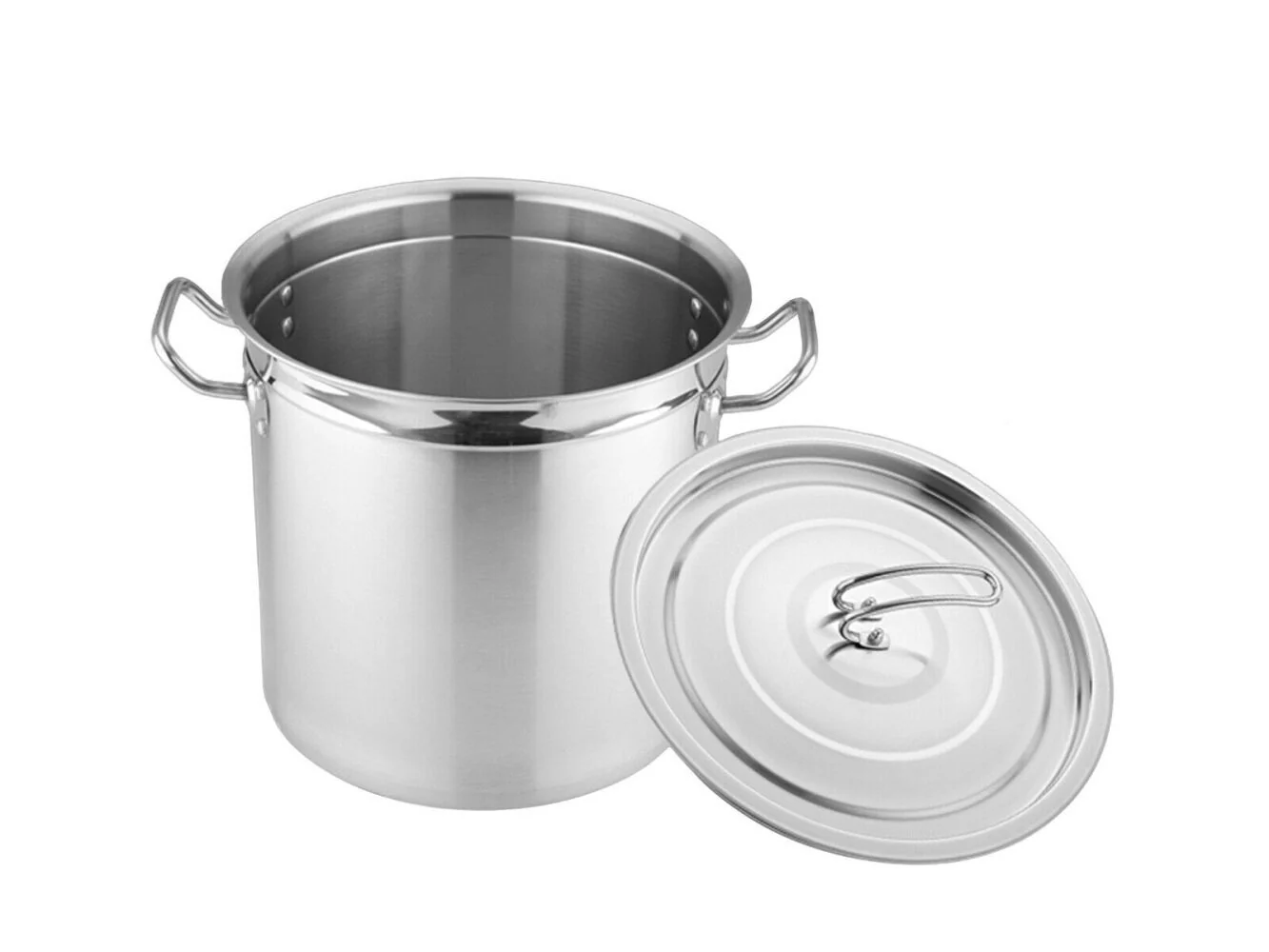 Heavy Duty Stockpot Stainless Steel with Lid - Image 2