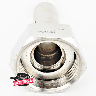 Hosetail Stainless Steel 25mm Female (BSM) 1.0 inch Double Rolled - Image 2