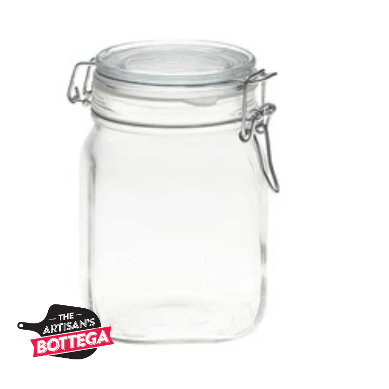 Italian Glass Preserving Jar FIDO with Hermetic Lid - Image 3