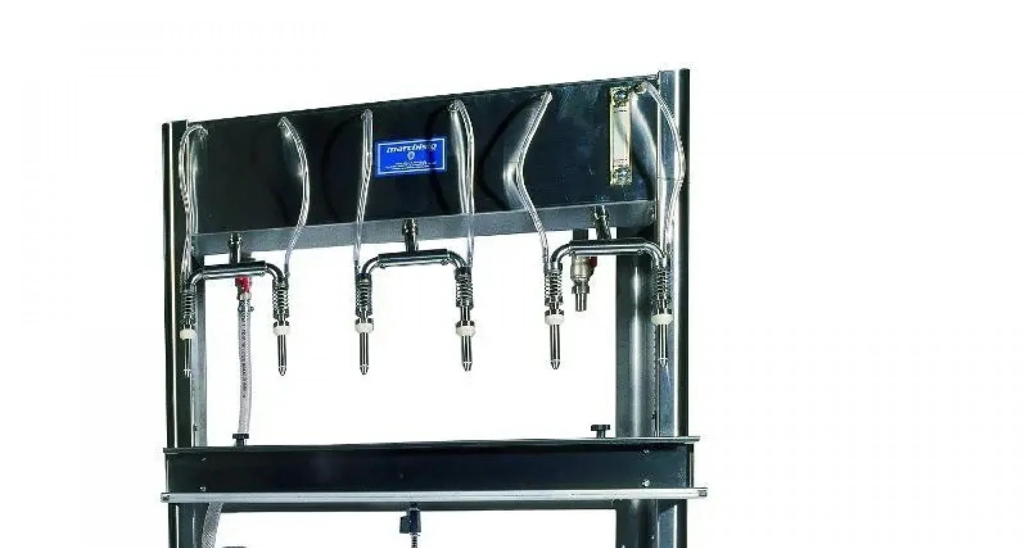 Italian Semi-Automatic Bench Gravity Bottle Filling Machine - Image 2
