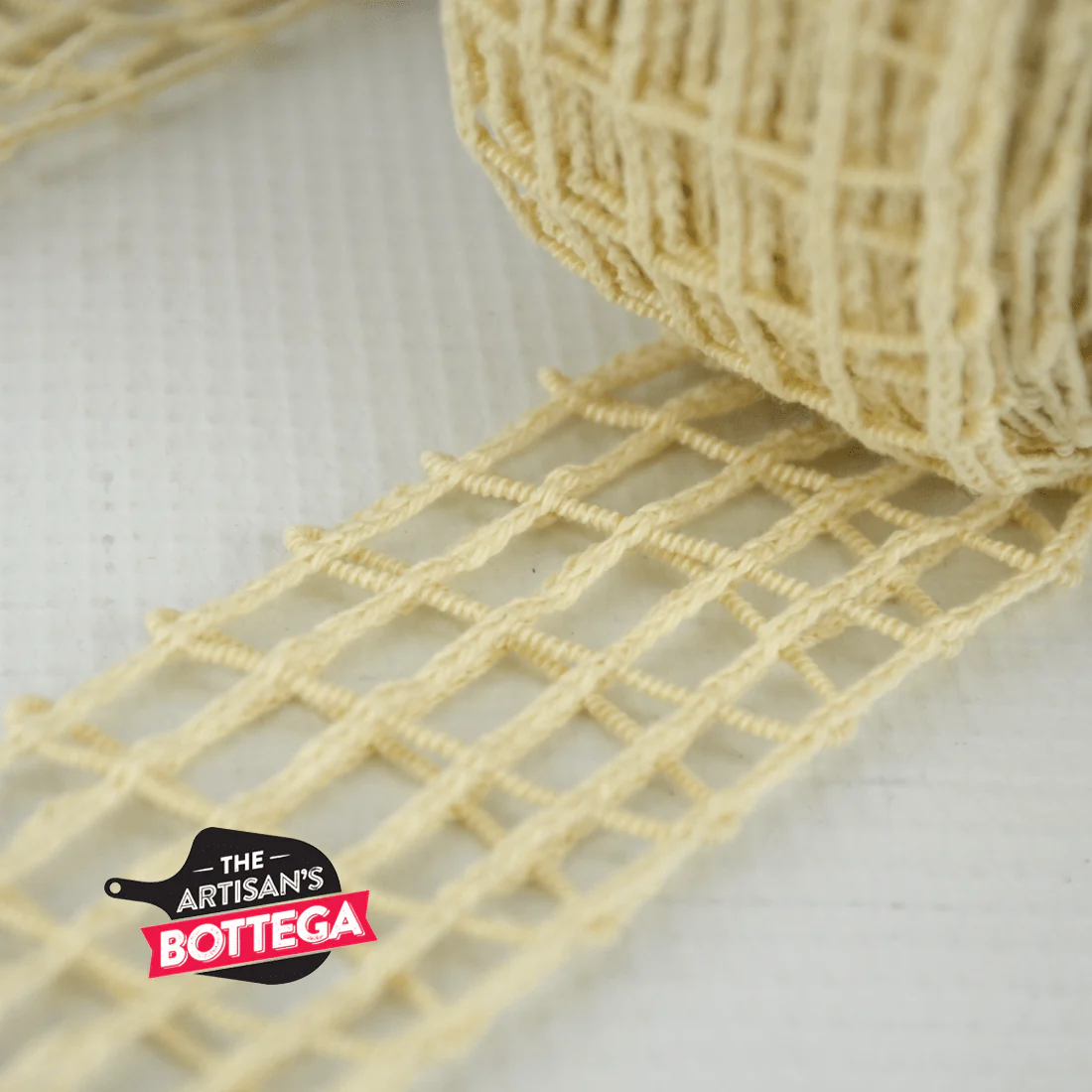 Italian White Netting Tube With Single Strand - Image 3