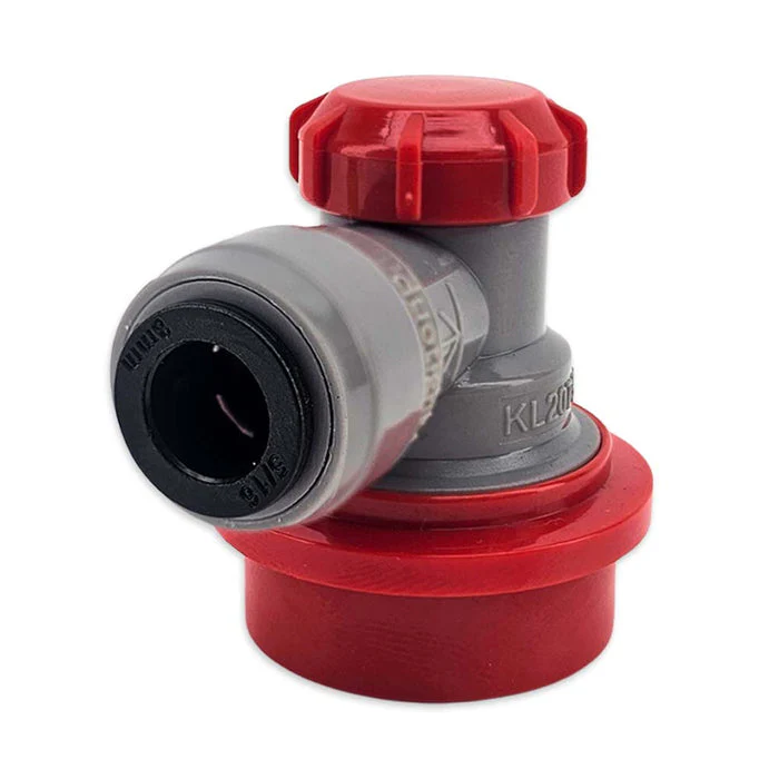duotight 8mm (5/16) x Ball Lock Disconnect - (Grey + Red Gas)