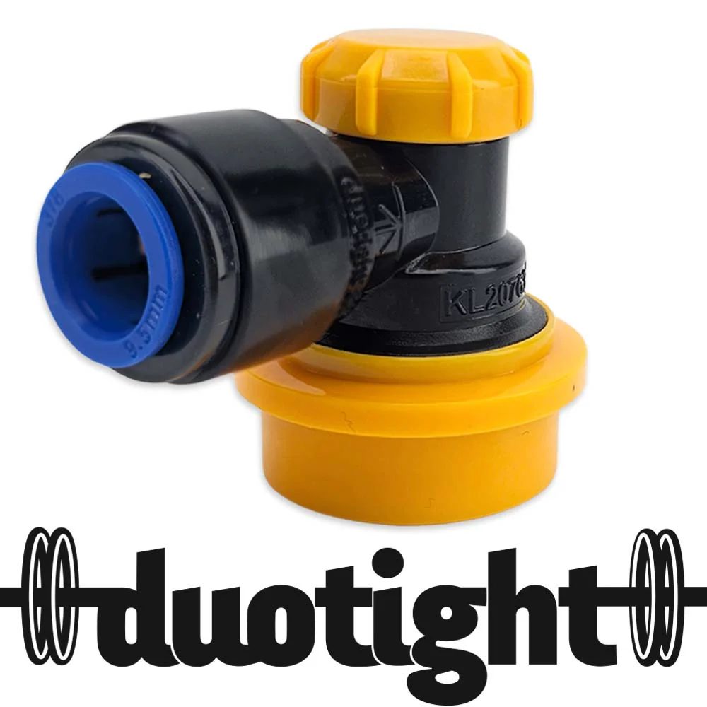 Duotight 9.5mm (3/8) x Ball Lock Disconnect - (Black + Yellow Liquid) - Image 3