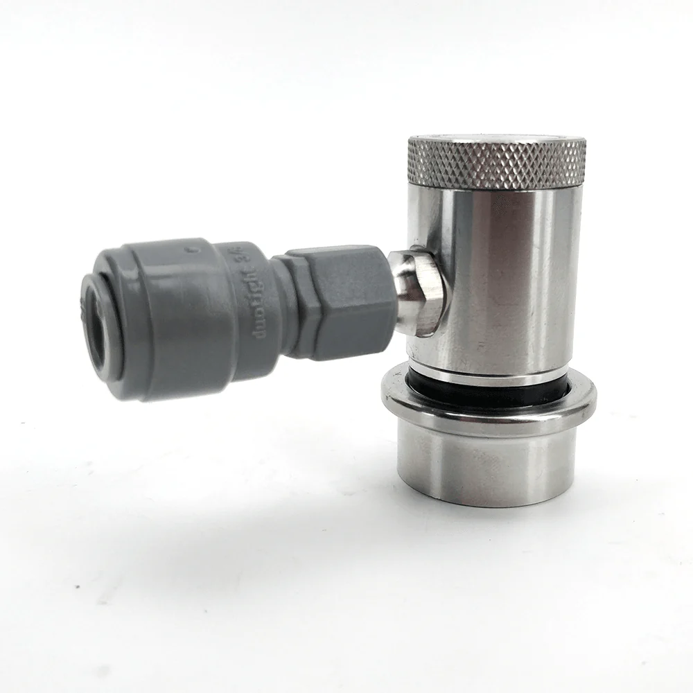 Machined Stainless Ball Lock Disconnect - MFL Thread (Black/Liquid) - Image 3