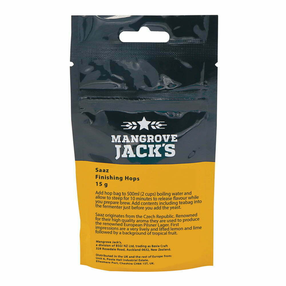 Mangrove Jack Finishing Hops Saaz Clearance. Past BB 12/2022