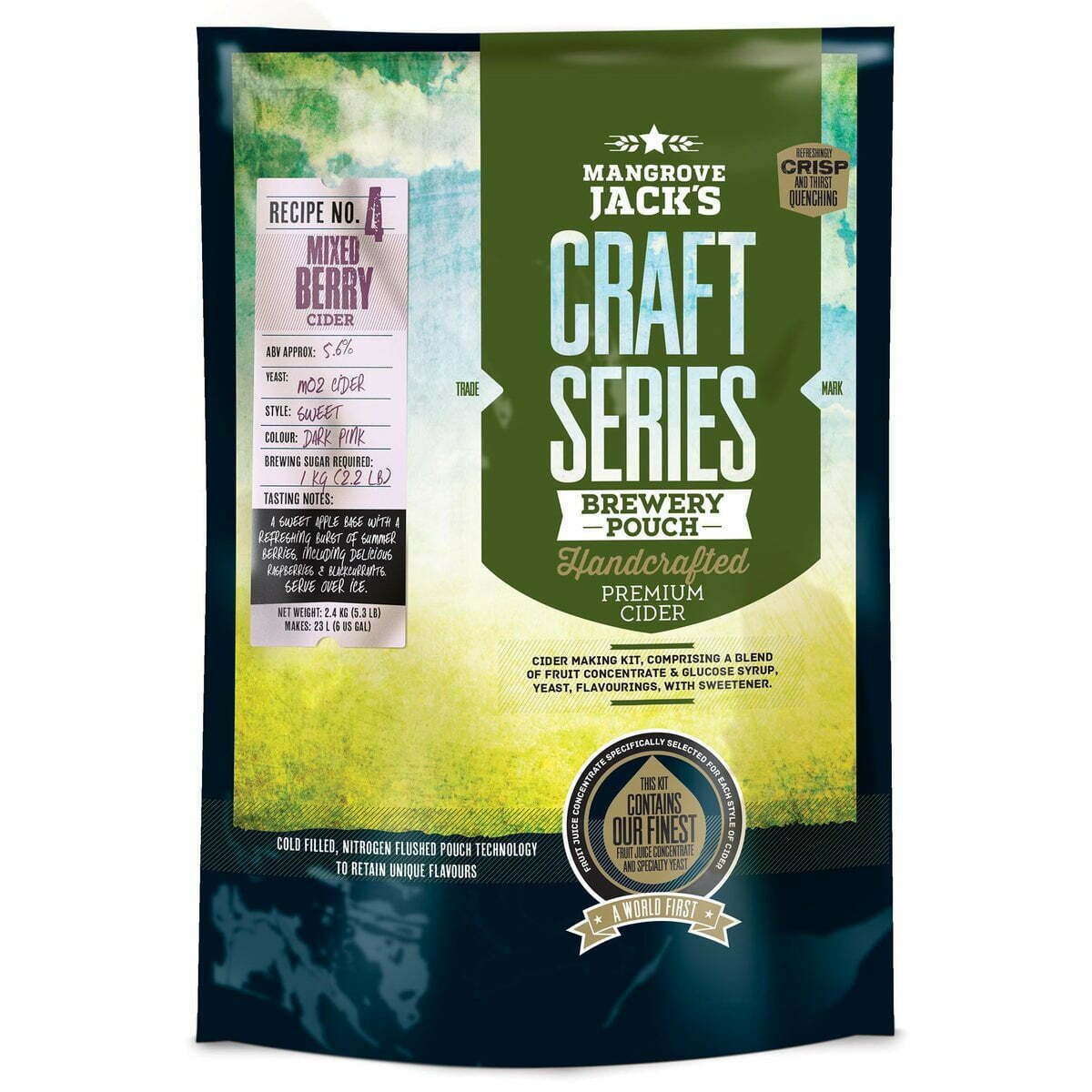 Mangrove Jacks Craft Series Mixed Berry Cider - 2.4kg Pouch