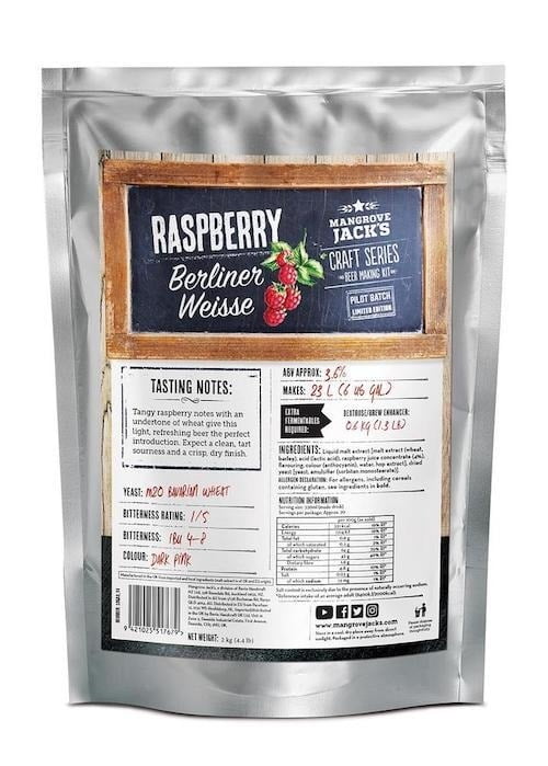 Mangrove Jacks- Raspberry Berliner Weisse 2kg - Image 2