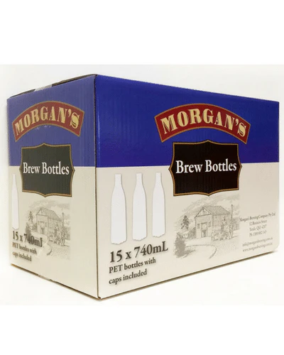 Morgans PET Plastic Beer Bottles 15 x 750 ml - Box