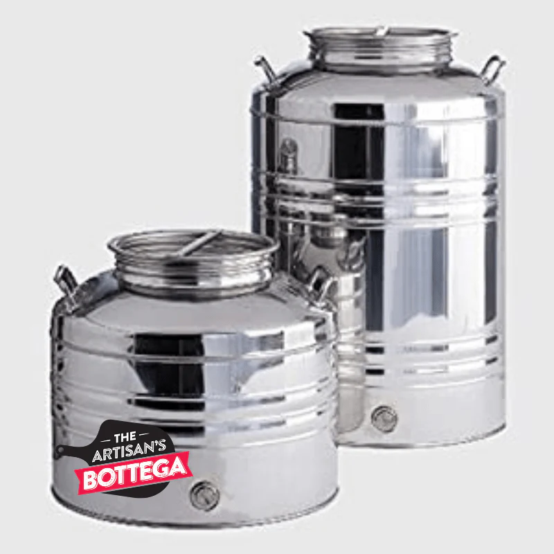Olive Oil Tank with screw lid and folded base - Image 3