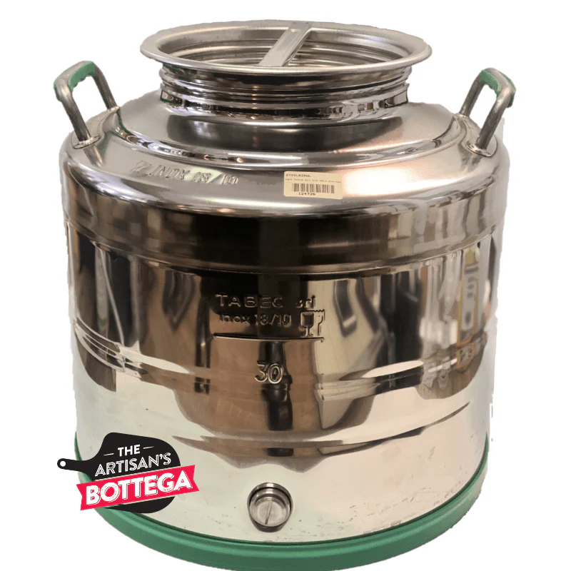 Olive Oil Tank with Screw Lid and Welded Base