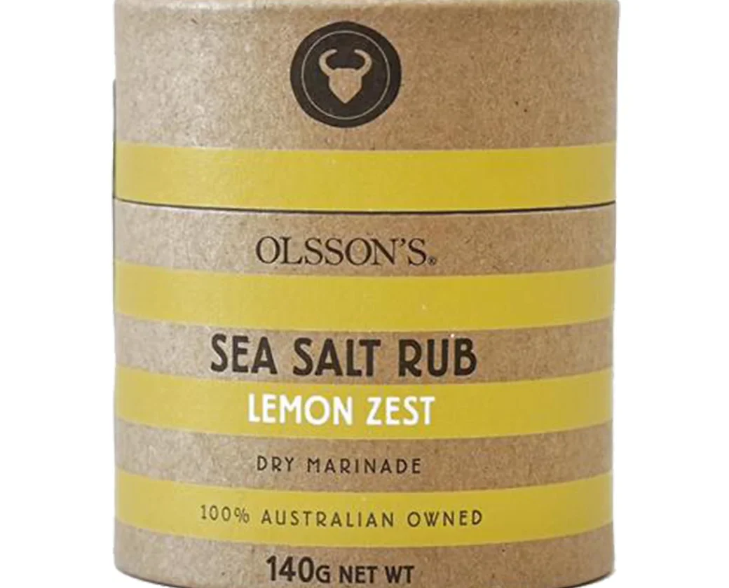 Olsson Sea Salt Rub - Lemon Zest In Hermetic jar - Image 2