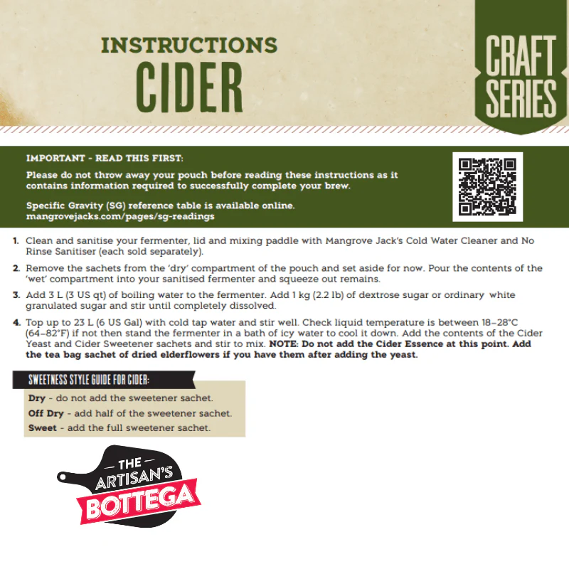 Peach and Passion Fruit Cider Kit by Mangrove Jacks - Image 2