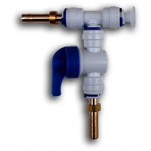 Plastic Gas Line T- Piece Splitter Valve Connect Multiple Tank / Kegs