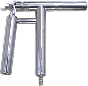 Pluto Dispensing S/S Gun with fixed Male Hosetail Barb Connect 5mm
