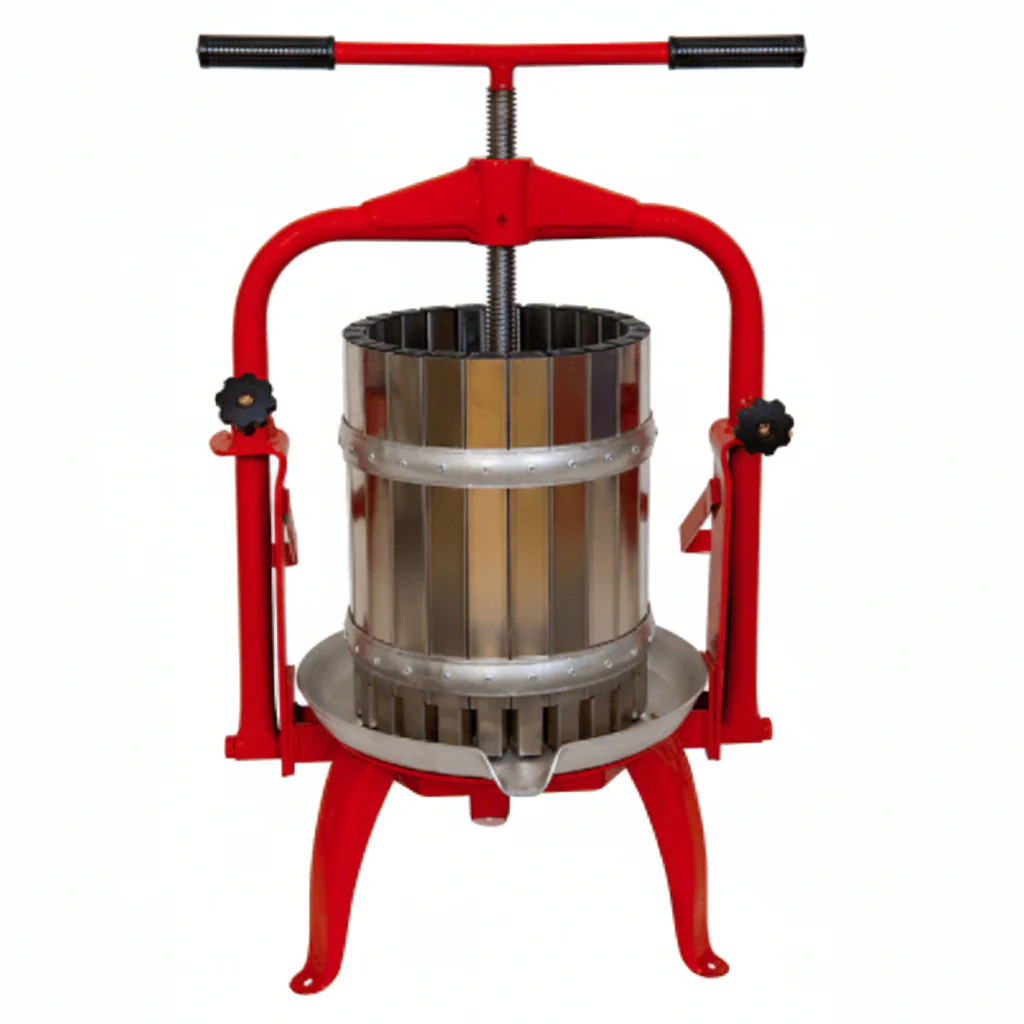 Press T-BAR Manual Fruit Press #25 S/S Basket 25cm x 40cm - Baesso