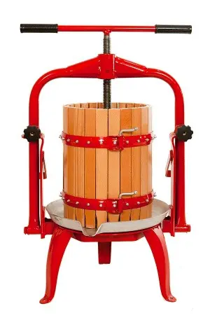 Press T-BAR Manual Fruit Press #25 Wood Basket 25cm x 40cm - Baesso