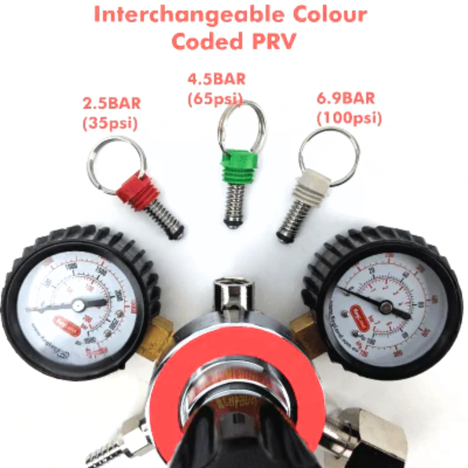 Pressure Relief Valve (PRV) GREY 100 psi / 6.9BAR for co2 regulators - Image 4