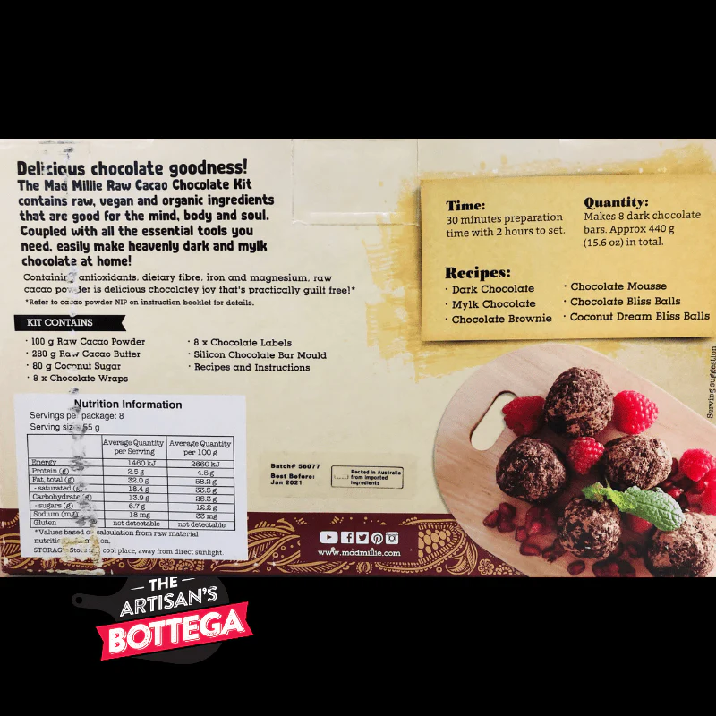 Raw Organic Cacao Chocolate Kit by Mad Millie - Image 3