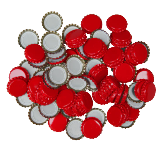Red Crown Seals for Beer Bottles