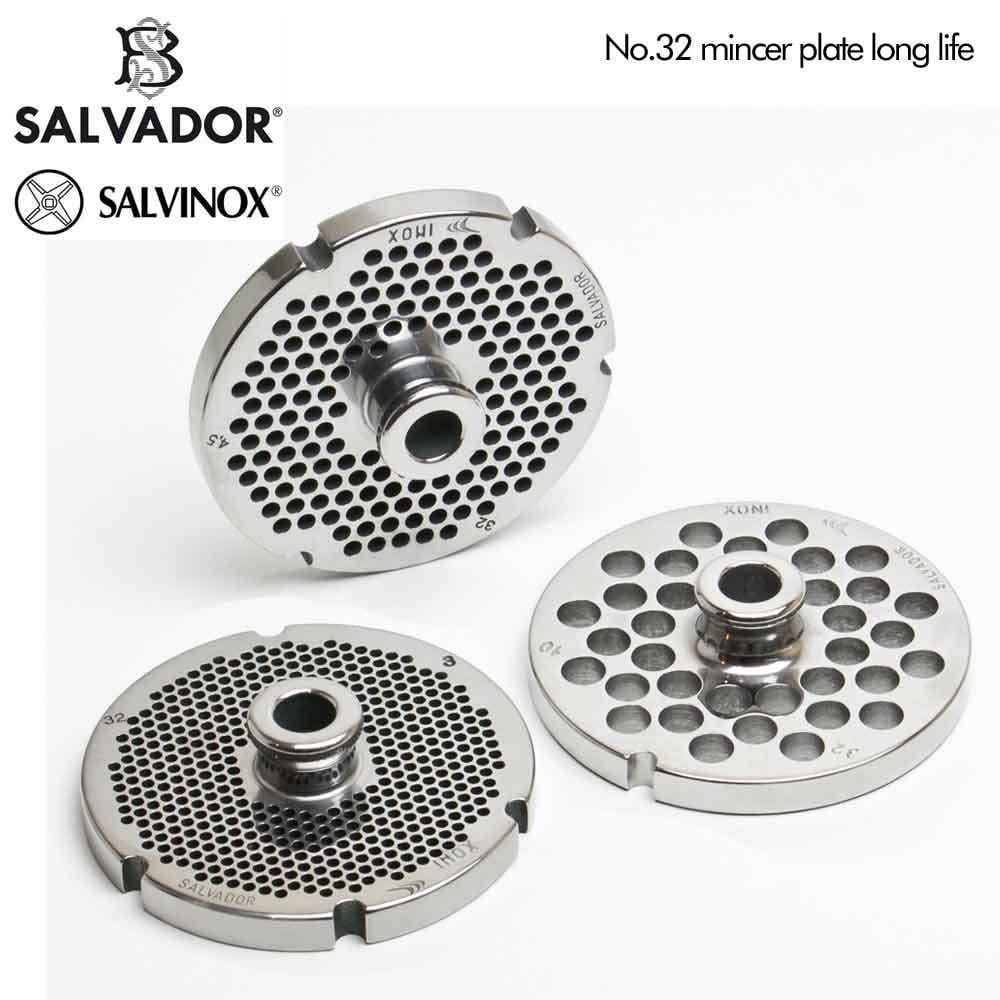 Salvinox Italian Meat Grinder Plate No 32 With Hub - Image 3