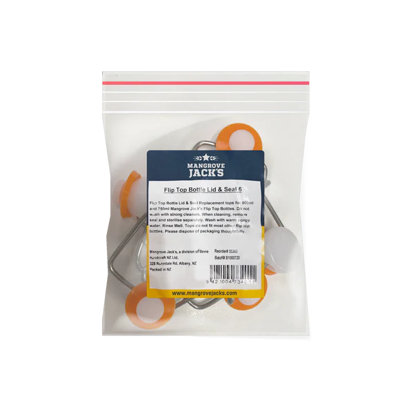 Seal flat silicone orange 22 mm for plastic swing clip. By Mangrove Jack. 12 Pack