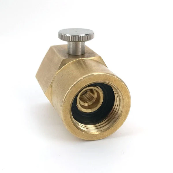 SodaStream Brass Refill Adapter With Bleed Valve (Female to Female) - Image 2