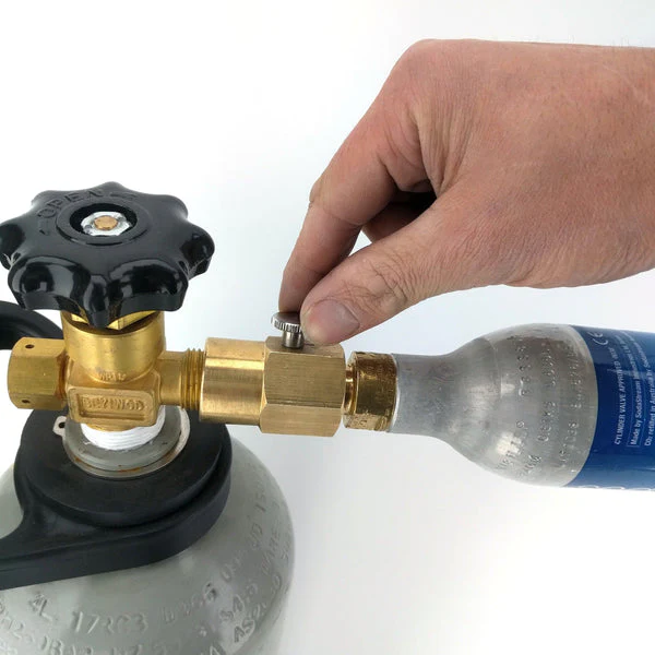 SodaStream Brass Refill Adapter With Bleed Valve (Female to Female) - Image 5