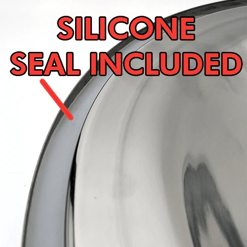 Digiboiler  Replacement Stainless Steel Lid D.38cm -with 47mm hole - Image 3