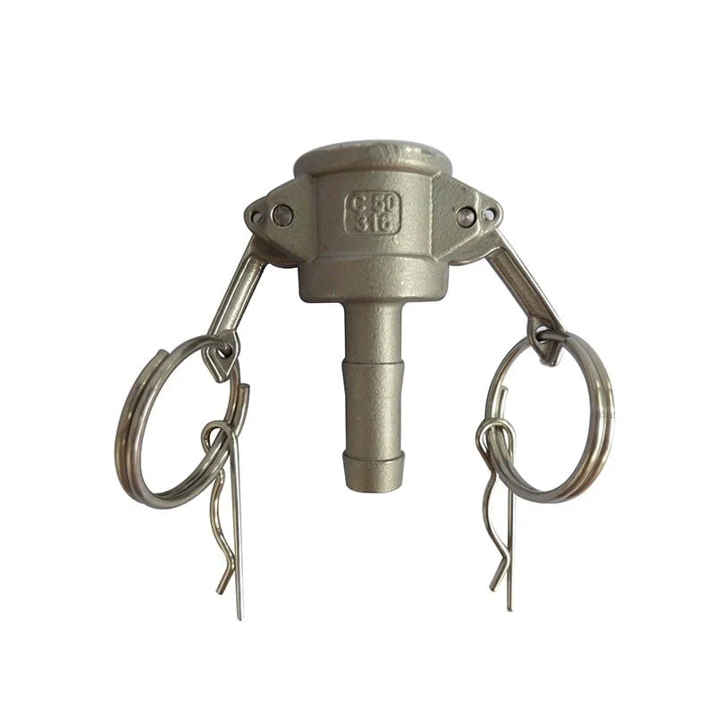 S/S Camlock Female Fitting to Hosetail Barb 1/2inch - 12.5mm (Type C-007643) KK