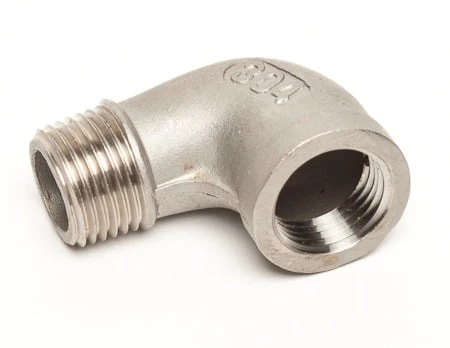 S/S Fitting 12.5mm BSP Male bend 90 to Female 12.5mm BSP
