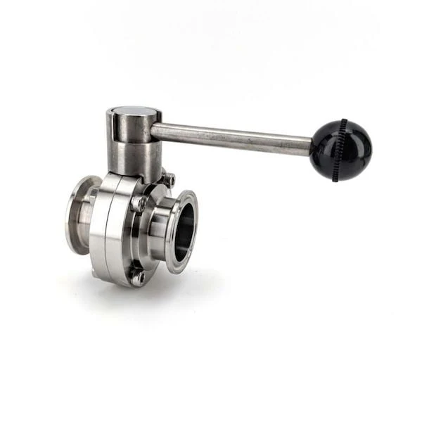 Stainless Steel Butterfly Valve with Triclover 1.5 inch (38mm) In/Out