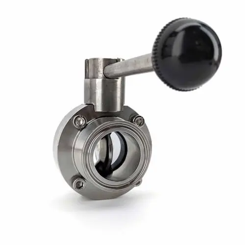 Stainless Steel Butterfly Valve with Triclover 1.5 inch (38mm) In/Out - Image 2
