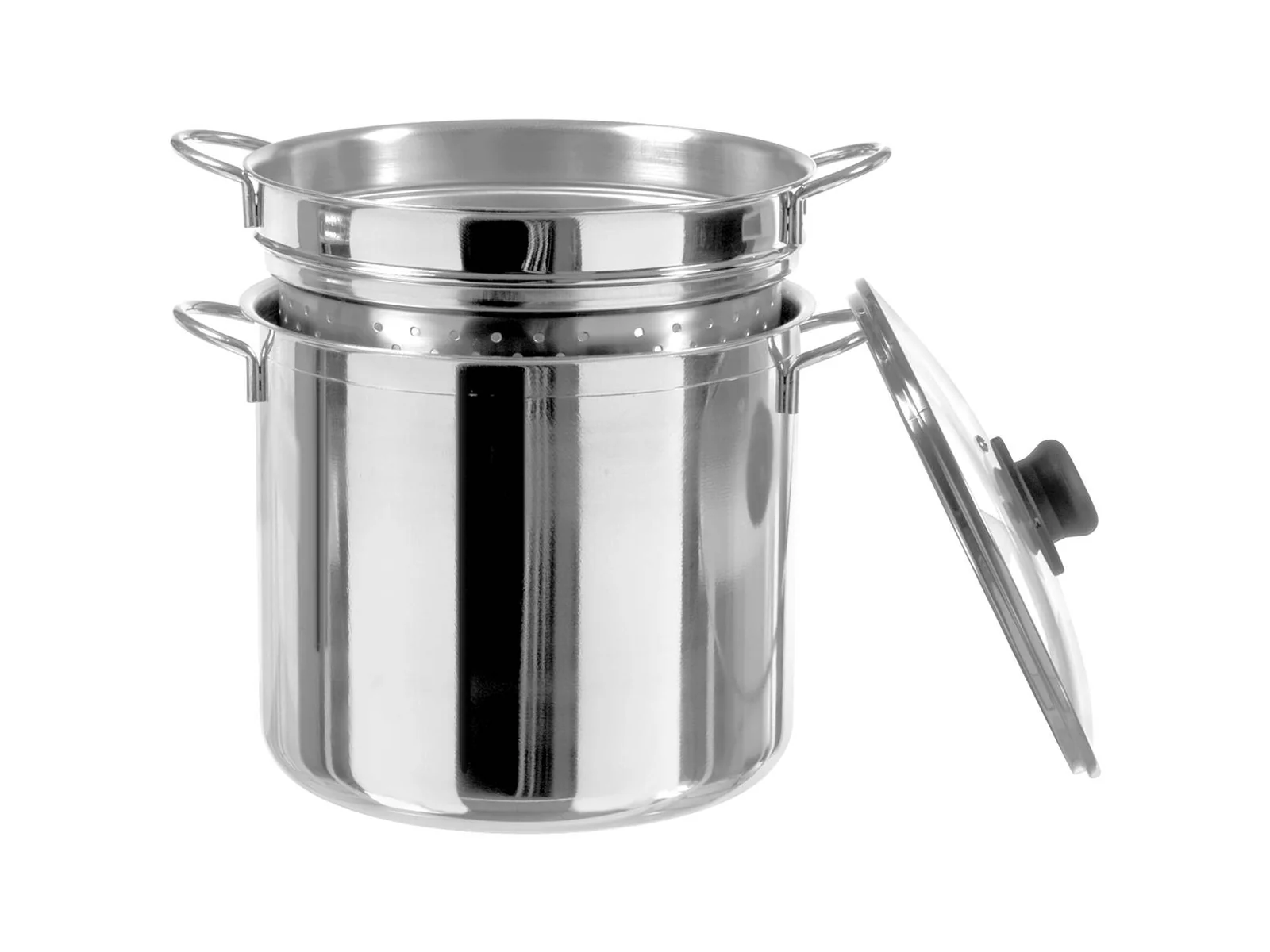 Stainless Steel Stock Pot With Pasta Strainer - Image 3