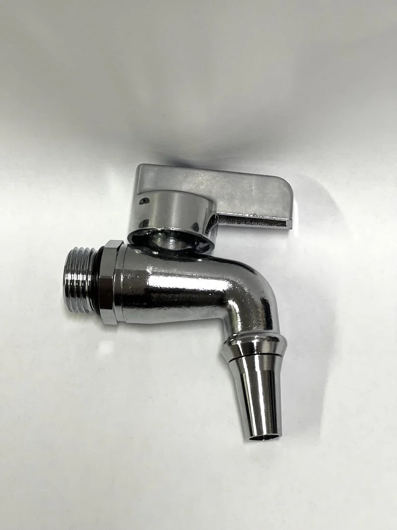 Tank Tap - Nickel Plated Short Lever BSP 1/2 or 12.5mm valve - Image 2