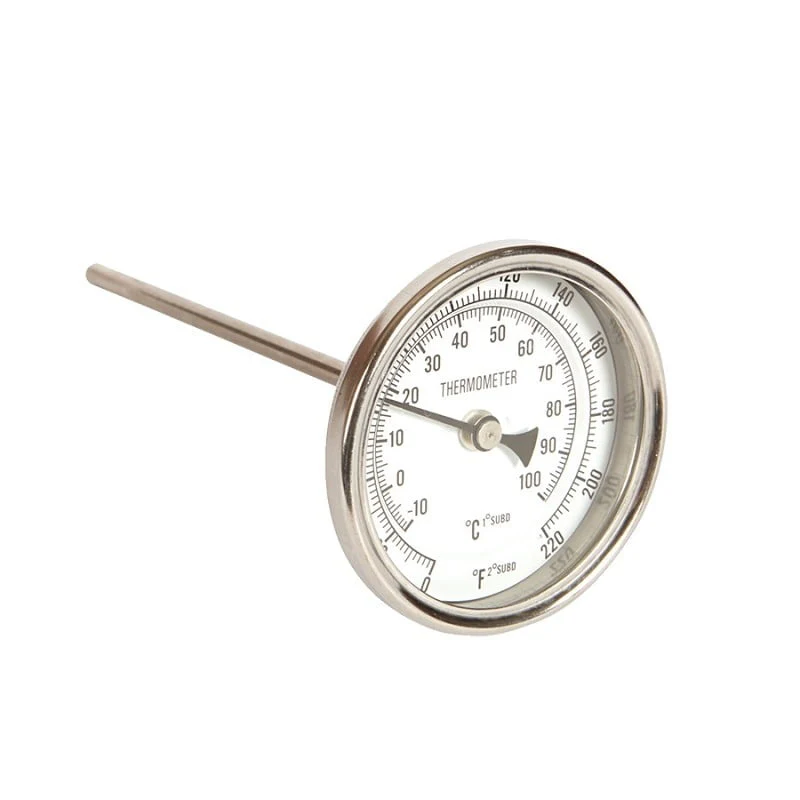 Thermometer Gauge KK 75mm Face -5 to 110* Deg (male) 0.5 BSP