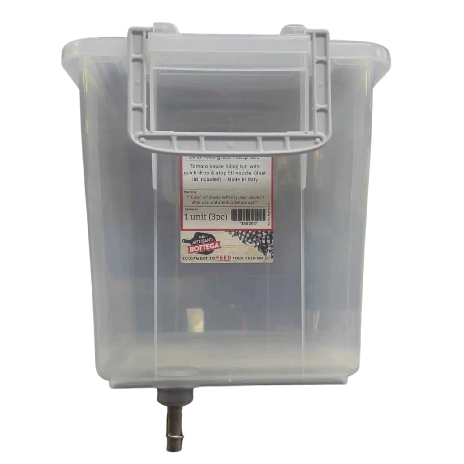 Tomato Sauce Filling Tub With Nozzle