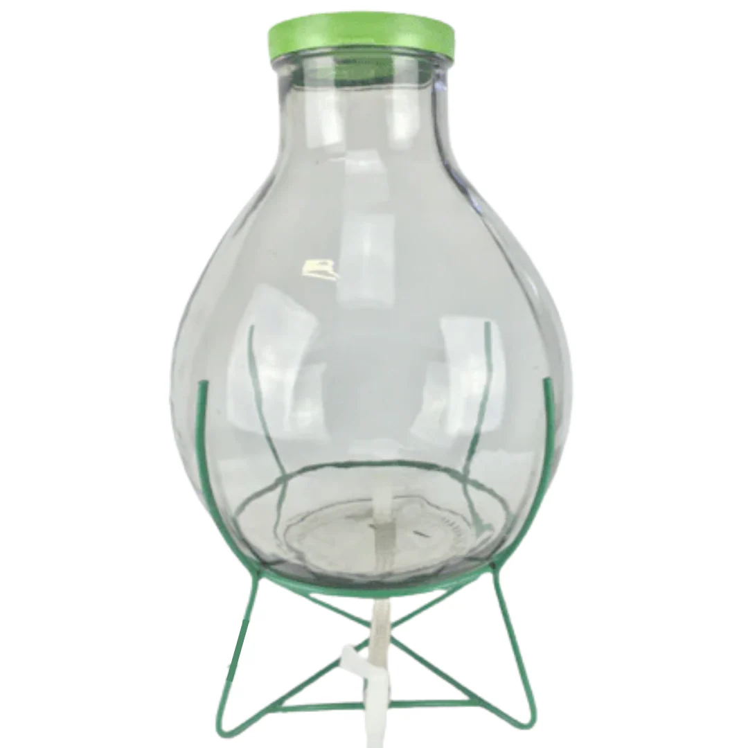 Wide Neck Demijohn on Stand with Tap