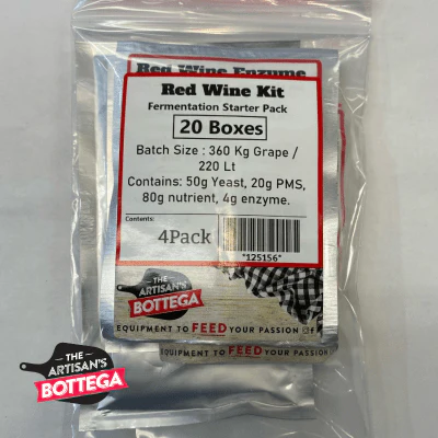 Wine Fermentation Starter Kit - 4 packs including Yeast - Image 2